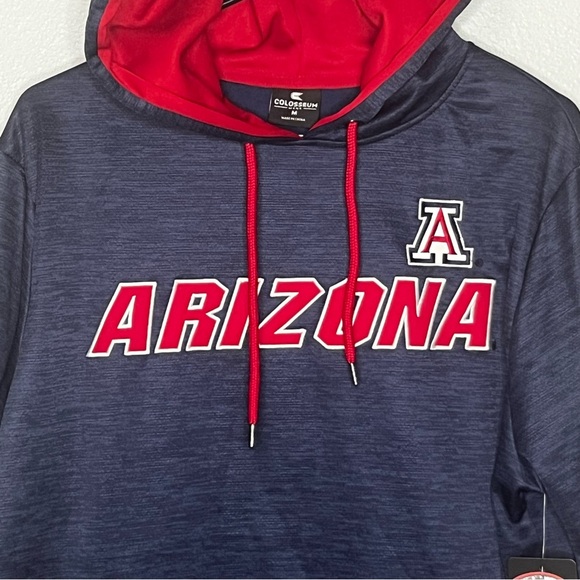 Colosseum Arizona Hoodie Sweatshirt Men Medium Blue Wildcats NCAA College NWT - Picture 2 of 7